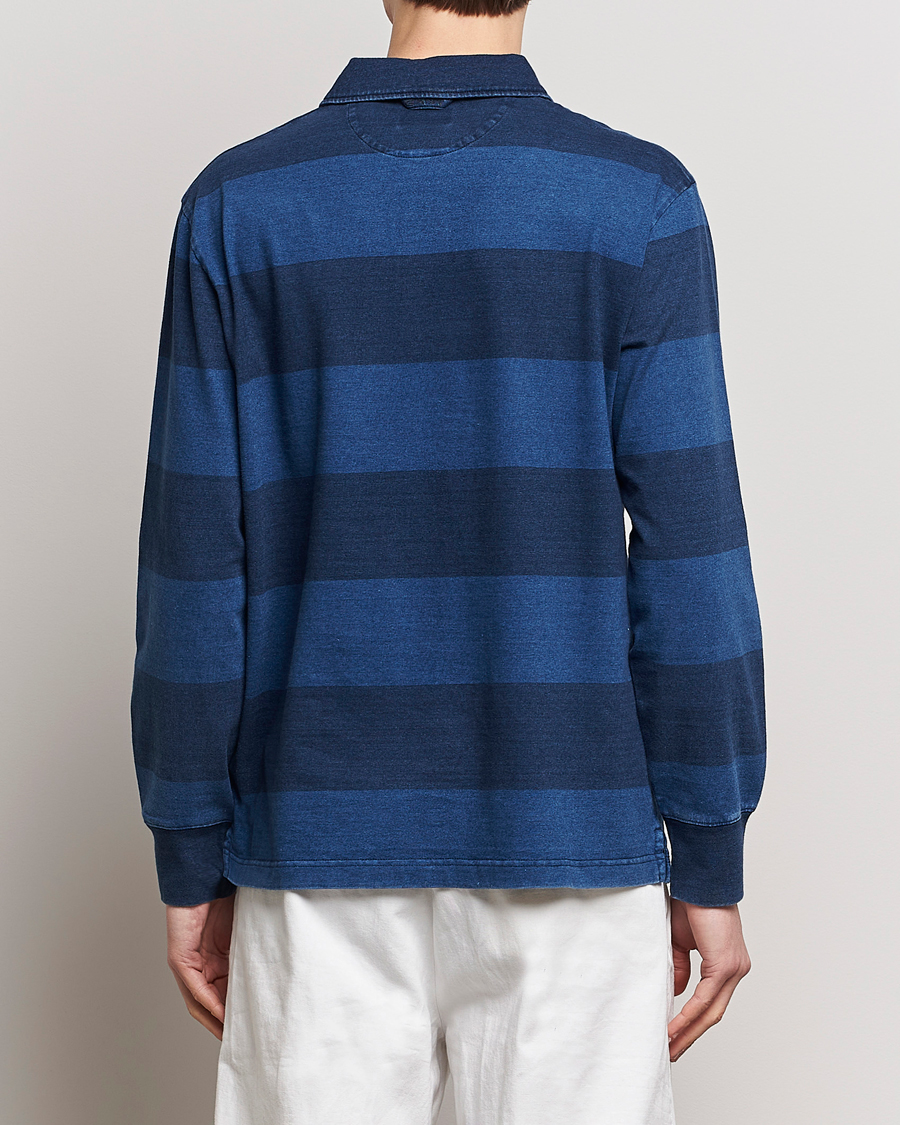 Hombres | Jerséis y prendas de punto | Gant | Barstriped Rugger Navy/Indigo