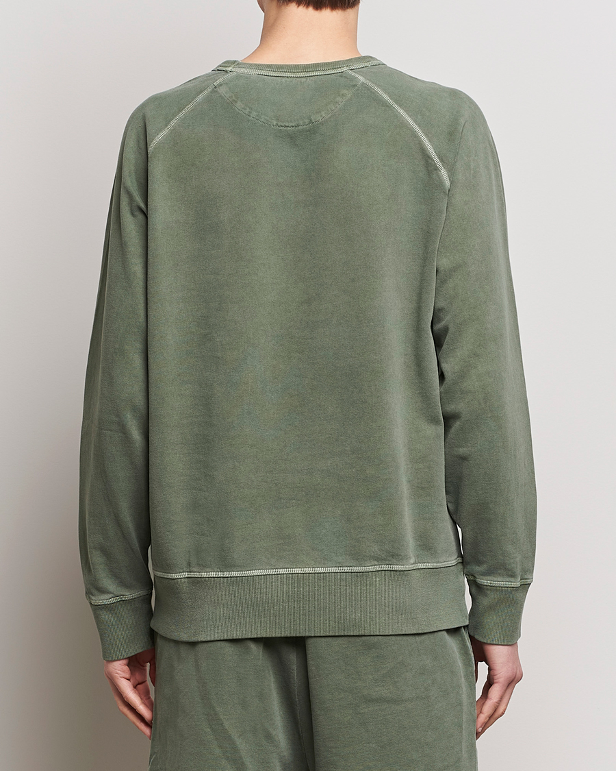Hombres | Jerséis y prendas de punto | GANT | Sunbleached Crew Neck Sweatshirt Pine Green