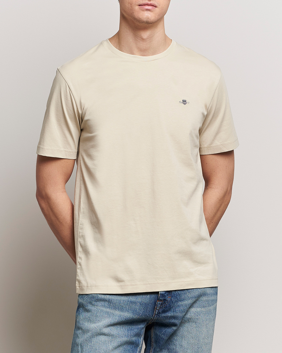 Hombres | Camisetas | GANT | The Original T-Shirt Silky Beige