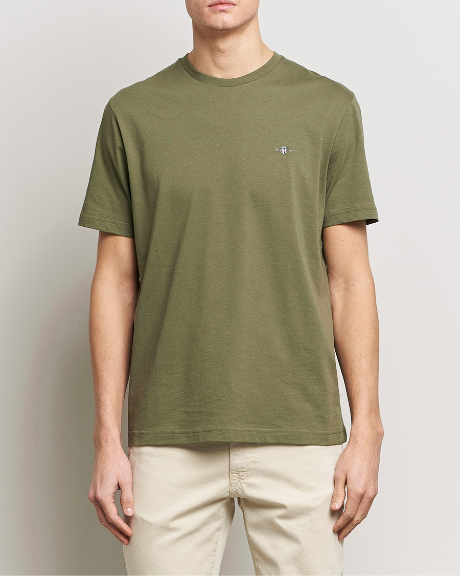 Hombres | Camisetas de manga corta | GANT | The Original T-Shirt Juniper Green