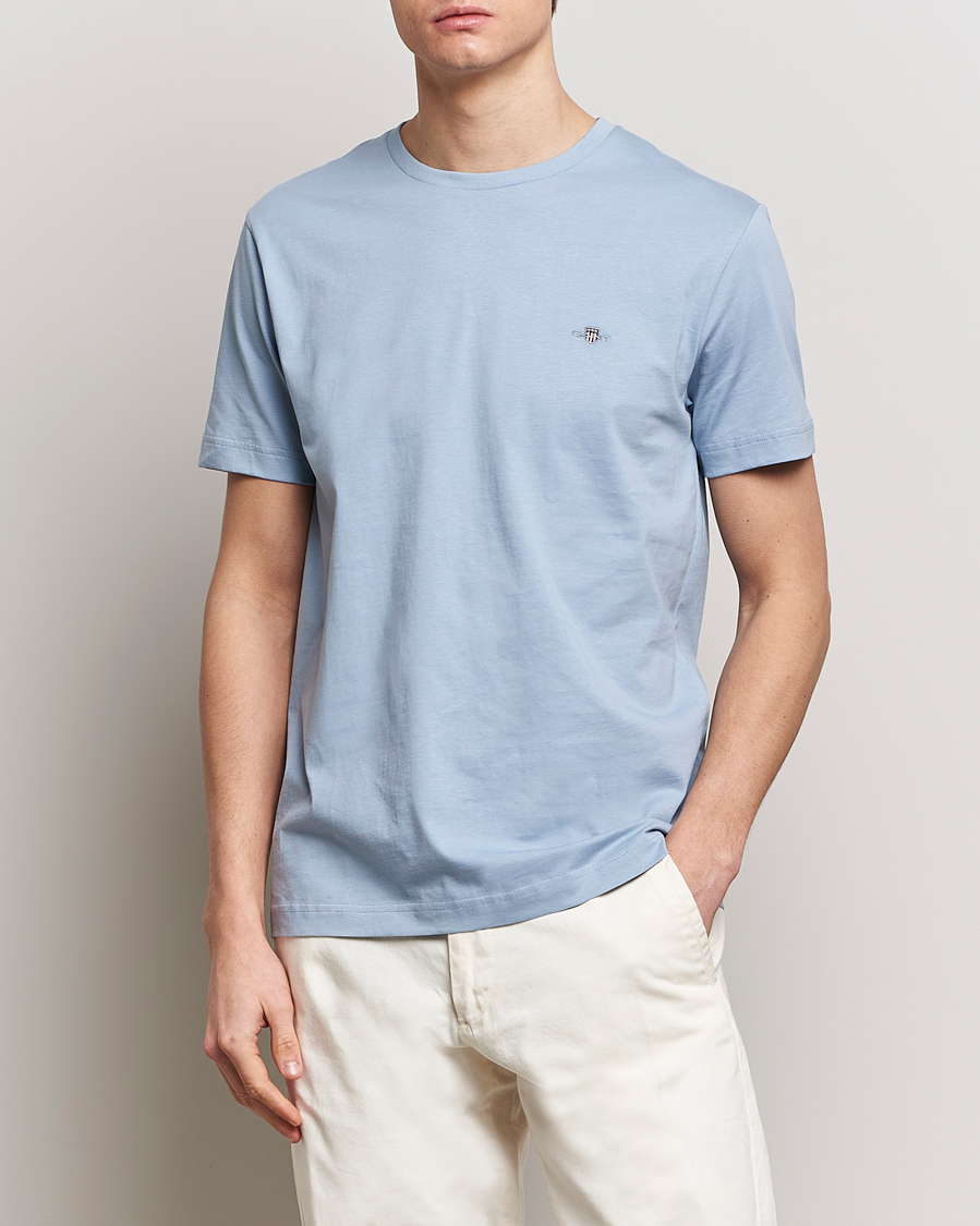Hombres | Camisetas de manga corta | GANT | The Original T-Shirt Dove Blue