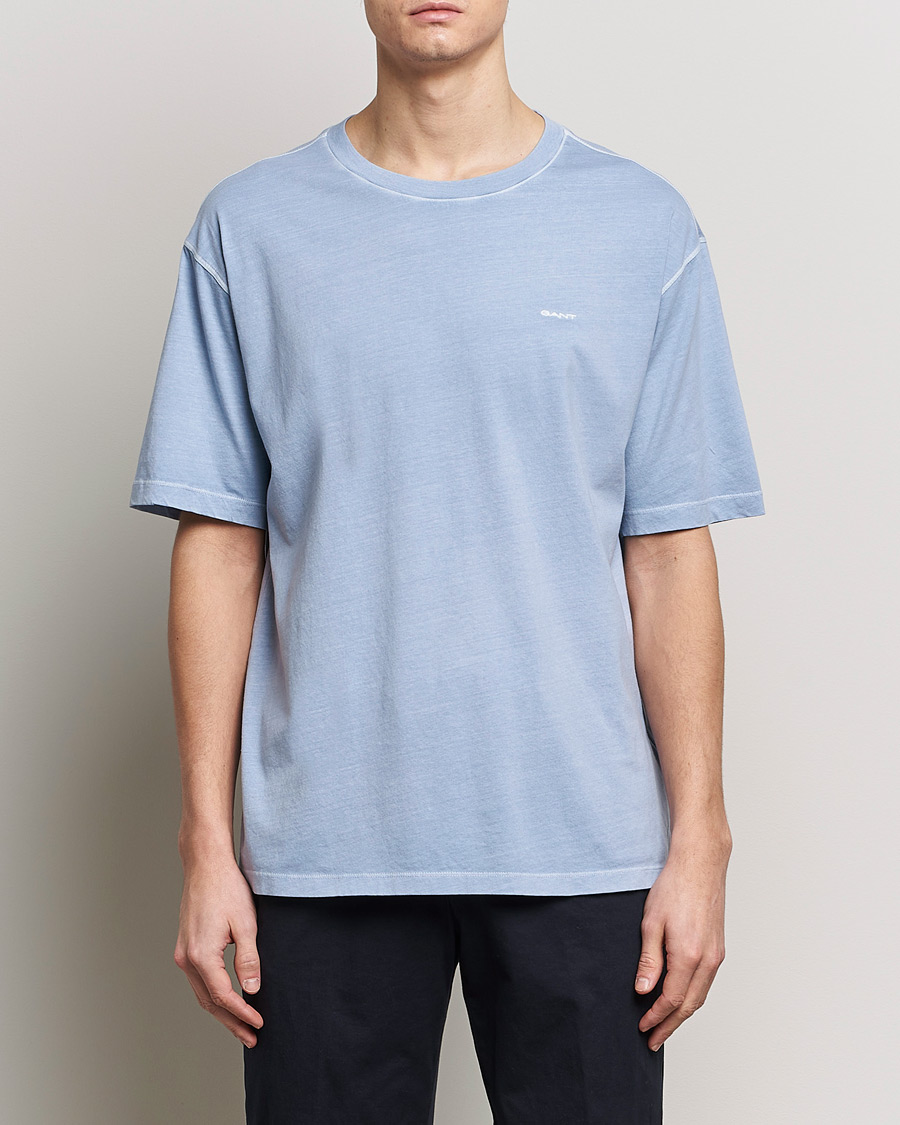 Hombres | Camisetas de manga corta | GANT | Sunbleached T-Shirt Dove Blue