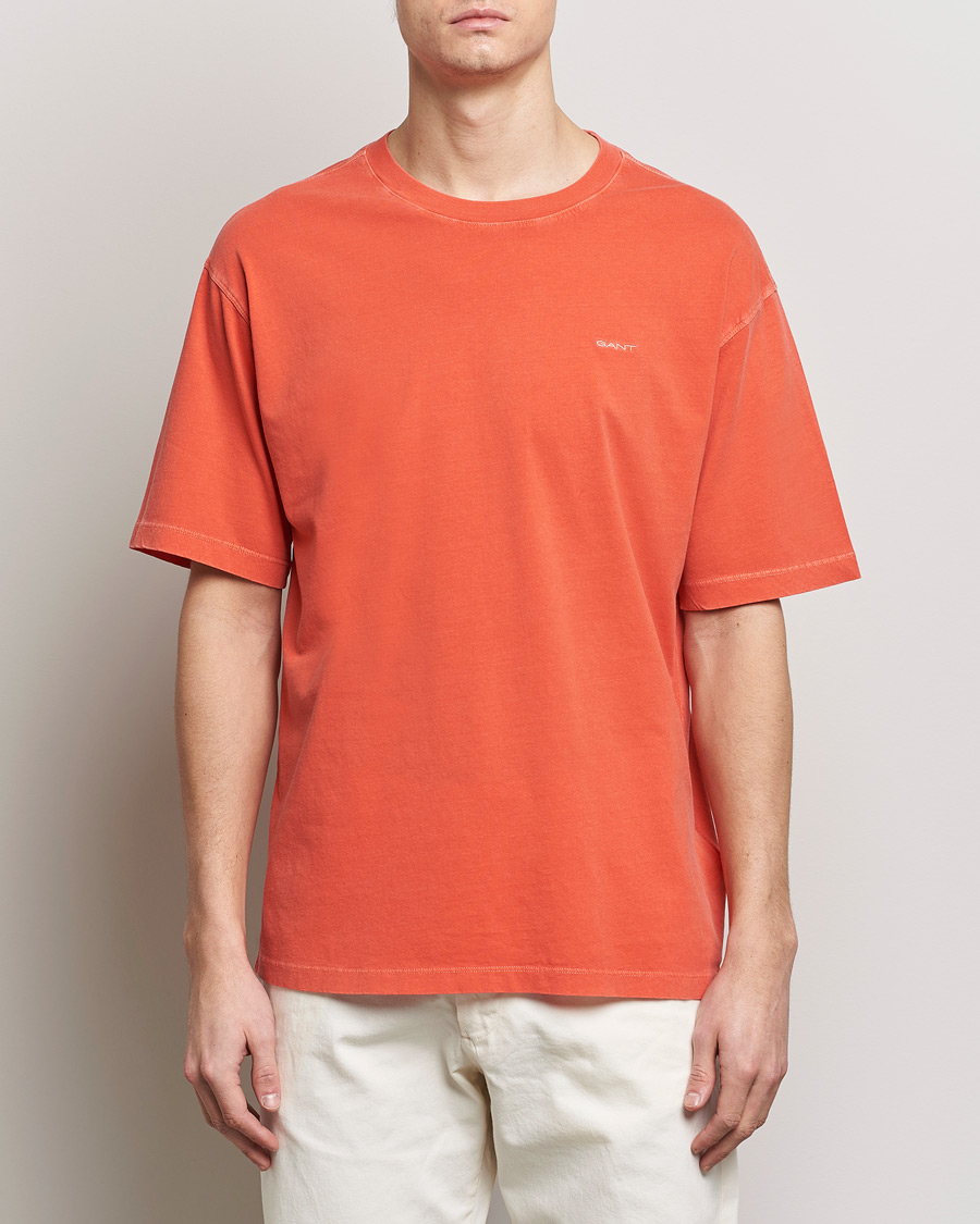 Hombres | Camisetas de manga corta | GANT | Sunbleached T-Shirt Burnt Orange