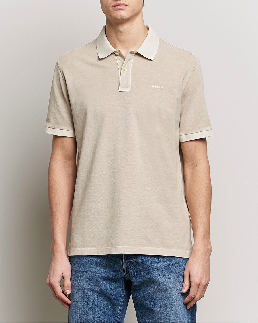 Hombres | GANT | GANT | Sunbleached Polo Silky Beige