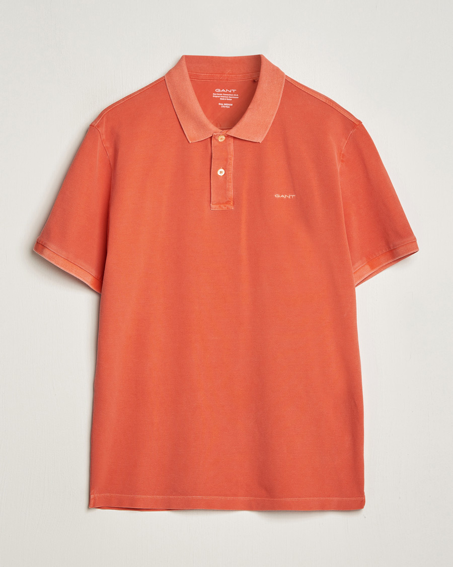 Hombres | Polos | GANT | Sunbleached Polo Burnt Orange