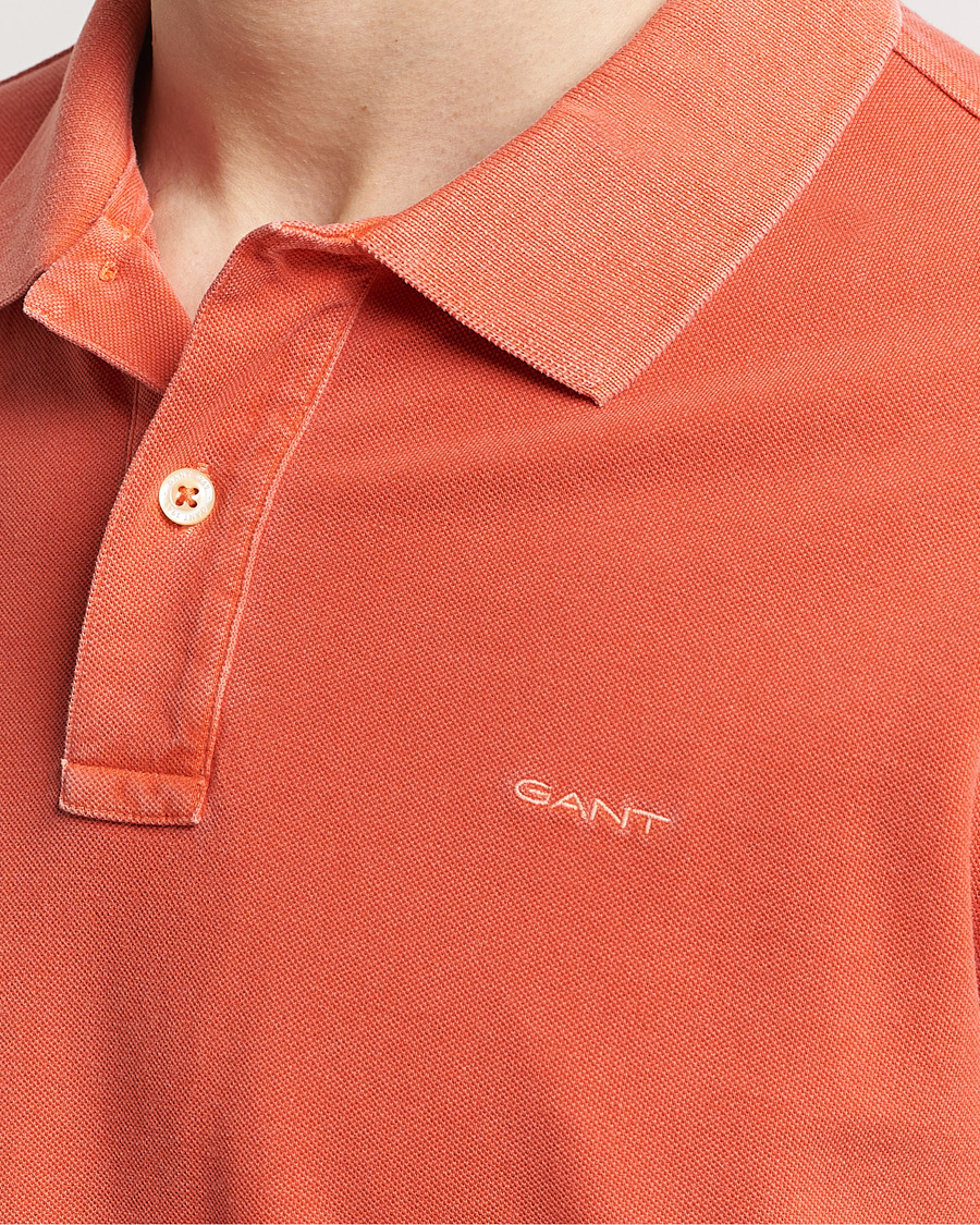 Hombres | Polos | GANT | Sunbleached Polo Burnt Orange