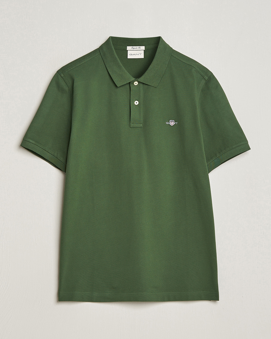 Hombres | Polos | GANT | The Original Polo Pine Green