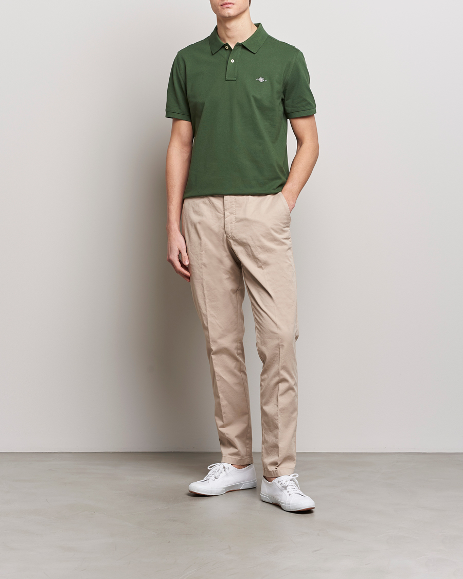 Hombres | Polos | GANT | The Original Polo Pine Green