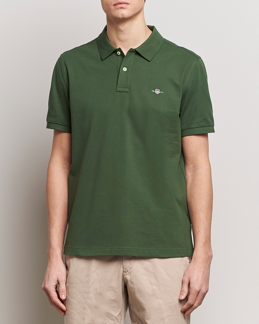 Hombres | Polos | GANT | The Original Polo Pine Green