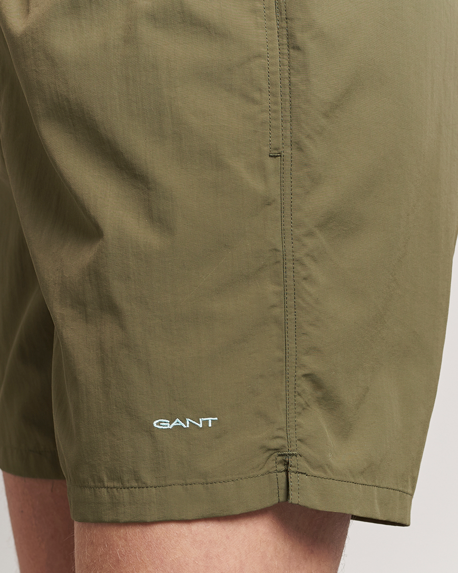 Hombres | Bañadores | Gant | Basic Swimshorts Juniper Green