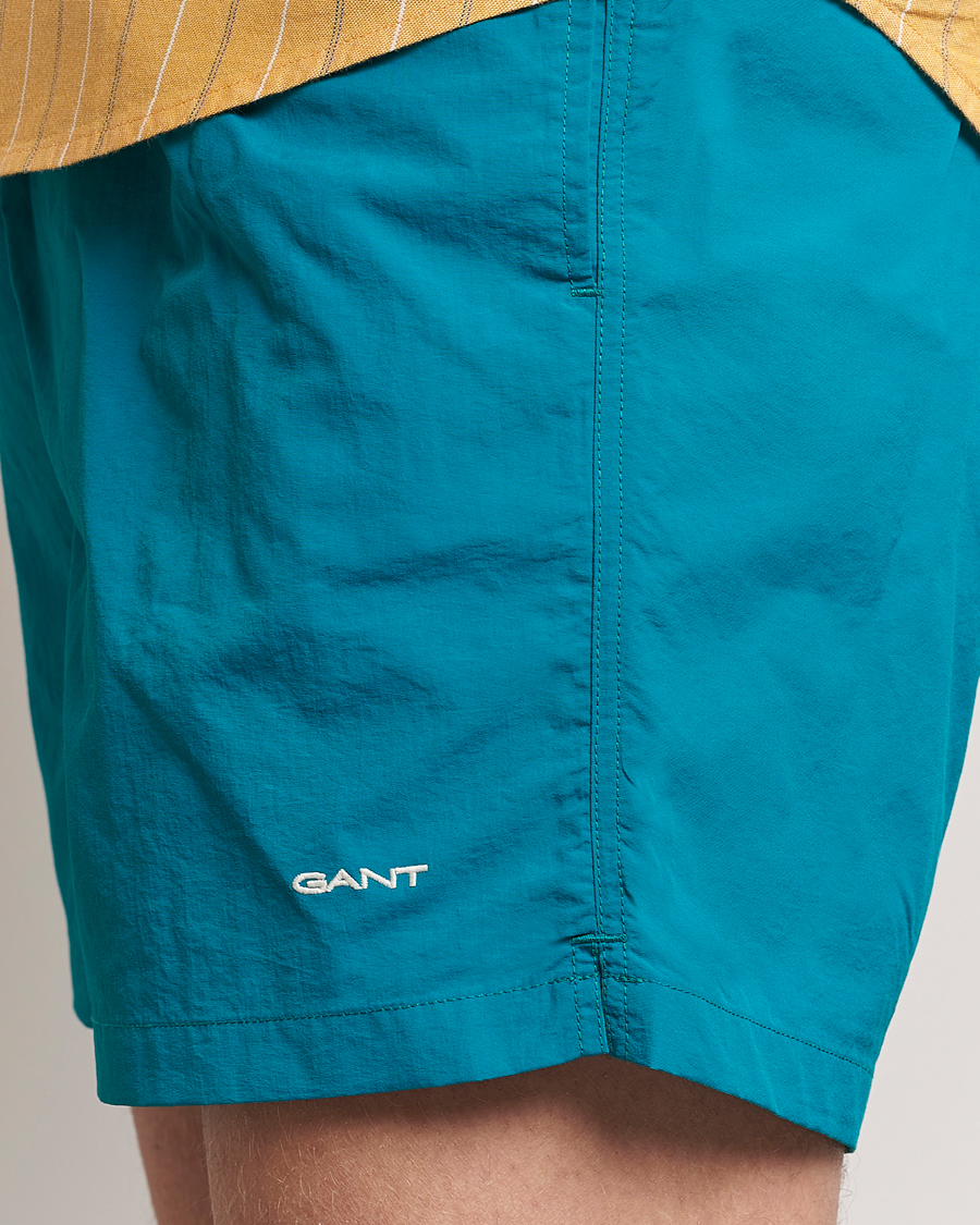 Hombres | Bañadores | Gant | Basic Swimshorts Ocean Turquoise