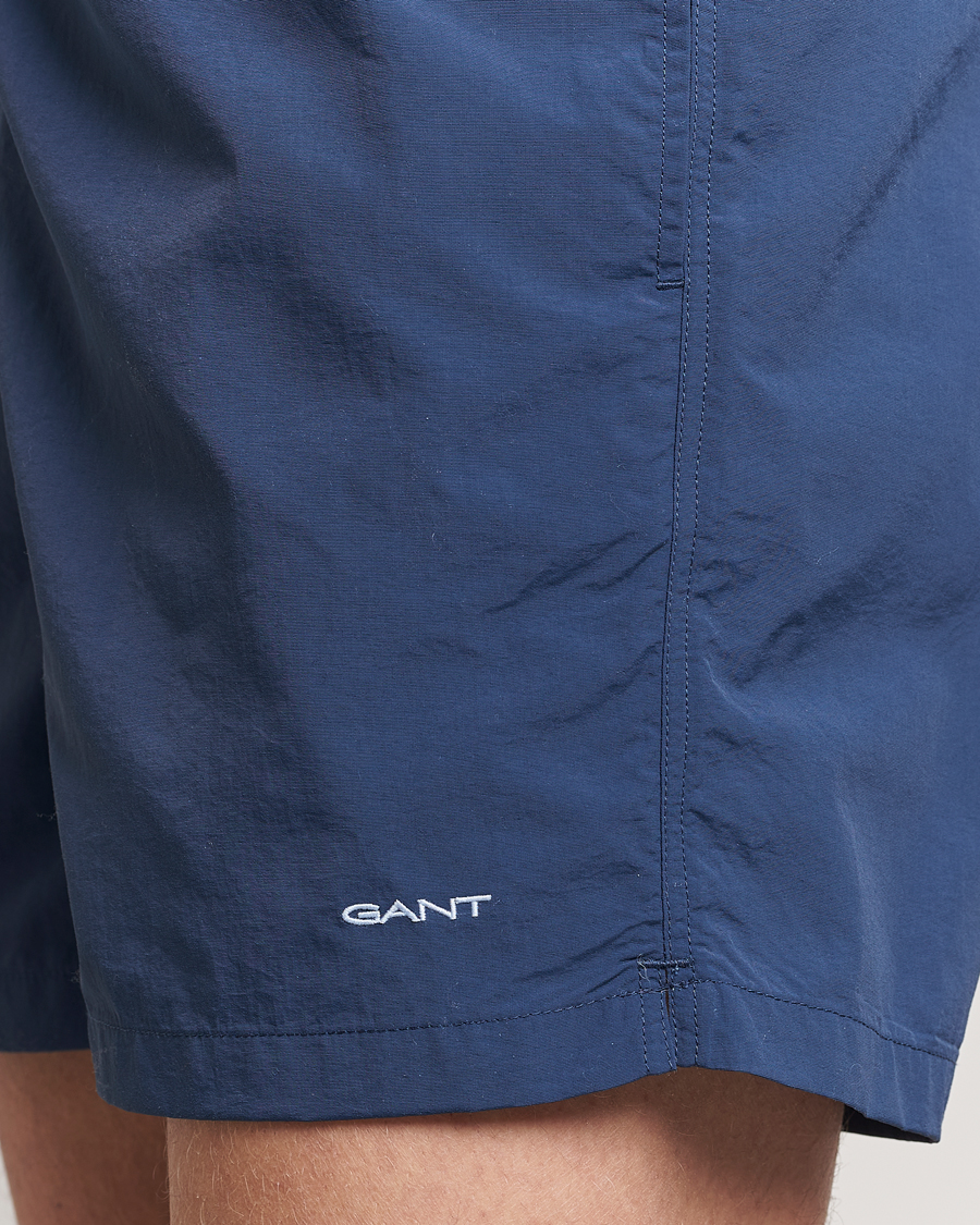 Hombres | Bañadores | GANT | Basic Swimshorts Dusty Blue Sea