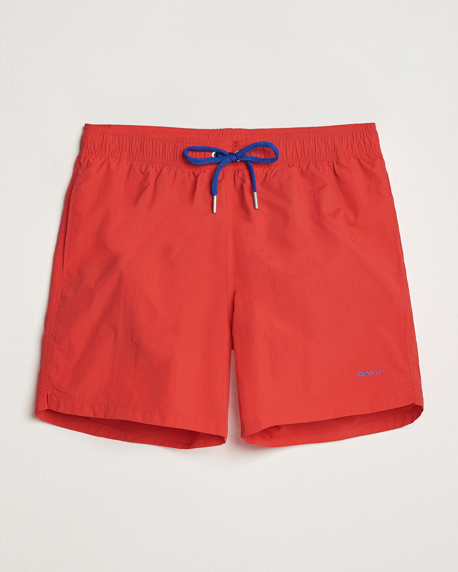 Hombres | Bañadores | Gant | Basic Swimshorts Bright Red