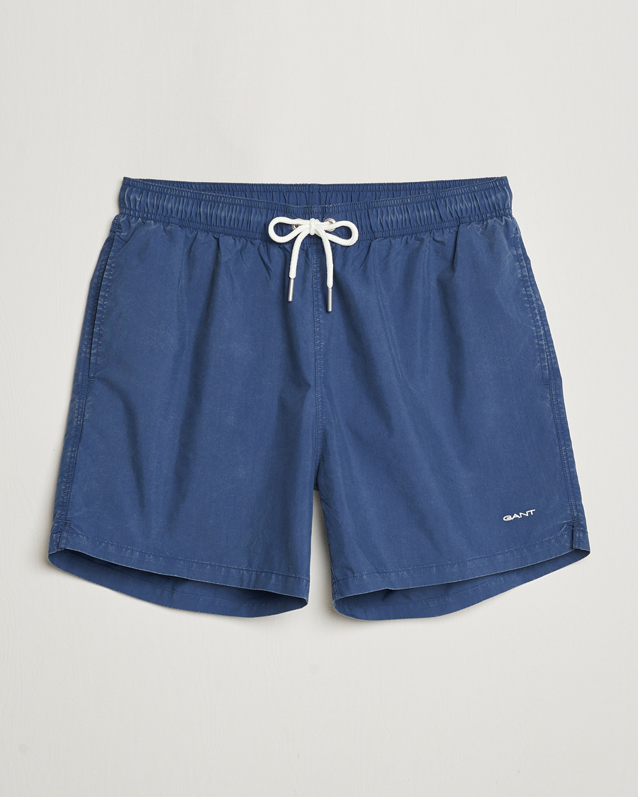 Hombres | Bañadores | GANT | Sunbleached Swimshorts Dusty Blue Sea