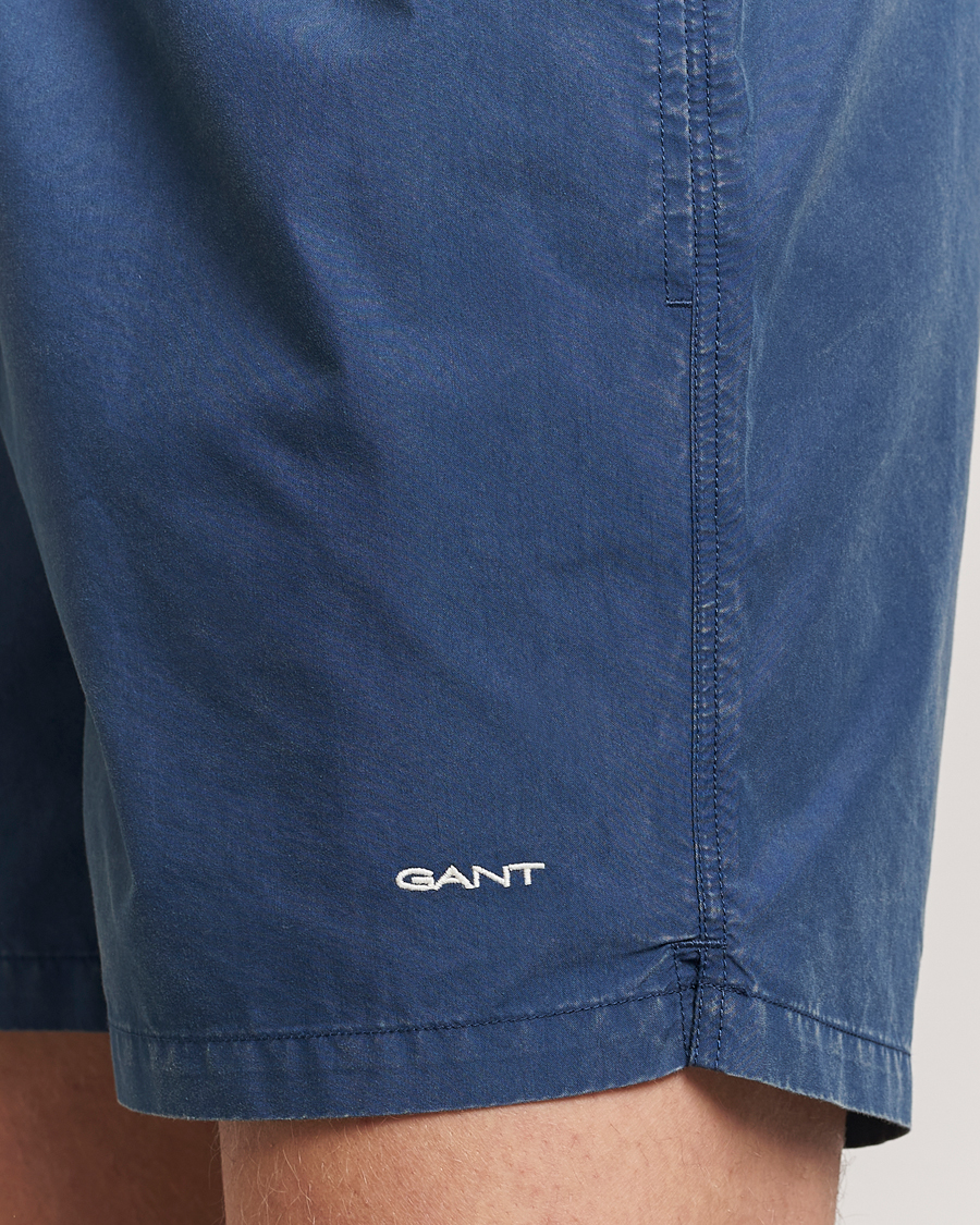 Hombres | Bañadores | GANT | Sunbleached Swimshorts Dusty Blue Sea