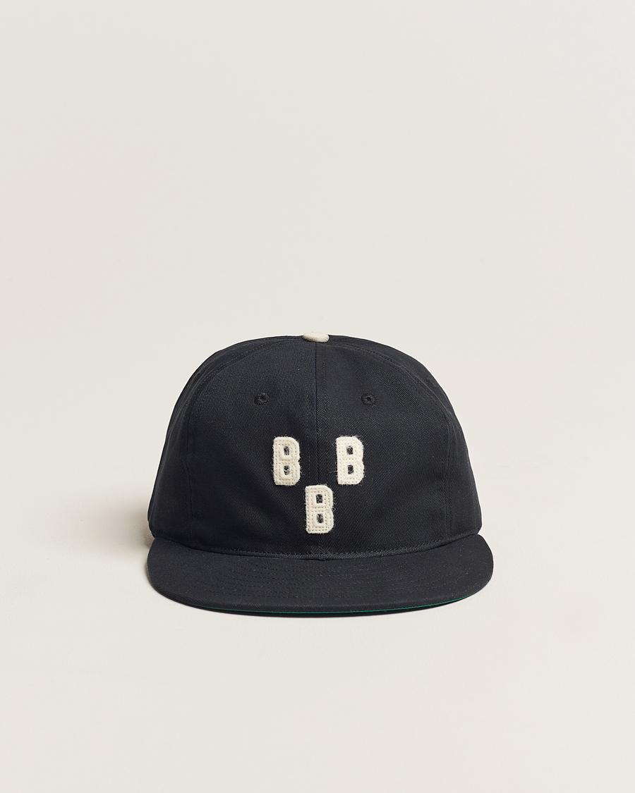 Hombres | Ebbets Field Flannels Made in USA Birmingham Black Barons Vintage Cap Black | Ebbets Field Flannels | Made in USA Birmingham Black Barons Vintage Cap Black