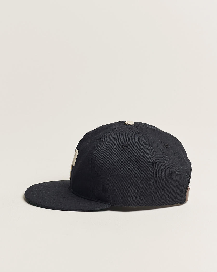 Hombres | Ebbets Field Flannels Made in USA Birmingham Black Barons Vintage Cap Black | Ebbets Field Flannels | Made in USA Birmingham Black Barons Vintage Cap Black