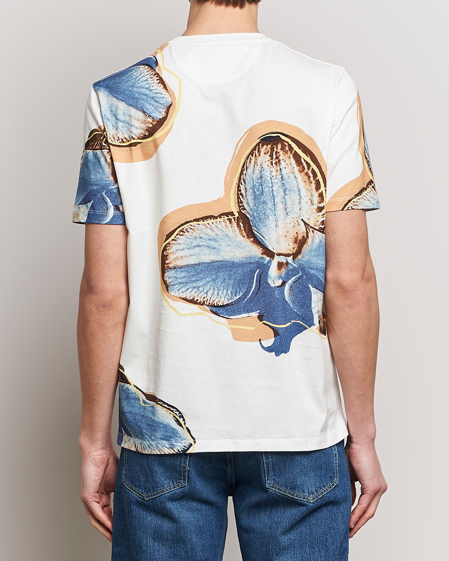 Hombres | Camisetas | Paul Smith | Organic Cotton Printed Orchid T-Shirt White