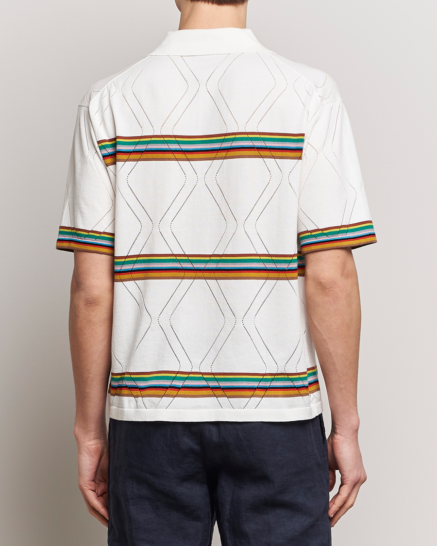 Hombres | Camisas | Paul Smith | Cotton Knitted Short Sleeve Shirt White