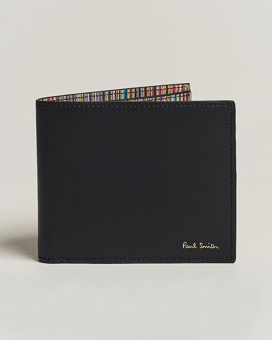 Hombres | Paul Smith Leather Billfold Wallet Black | Paul Smith | Leather Billfold Wallet Black