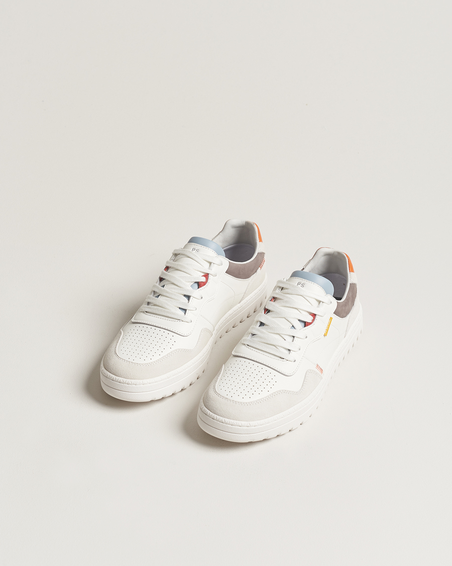 Hombres | PS Paul Smith Ellis Leather/Suede Sneaker White | PS Paul Smith | Ellis Leather/Suede Sneaker White