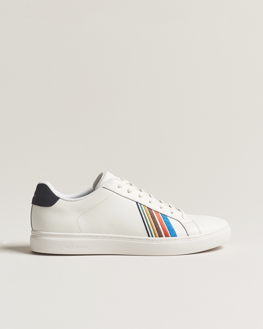Hombres | PS Paul Smith Rex Embroidery Leather Sneaker White | PS Paul Smith | Rex Embroidery Leather Sneaker White