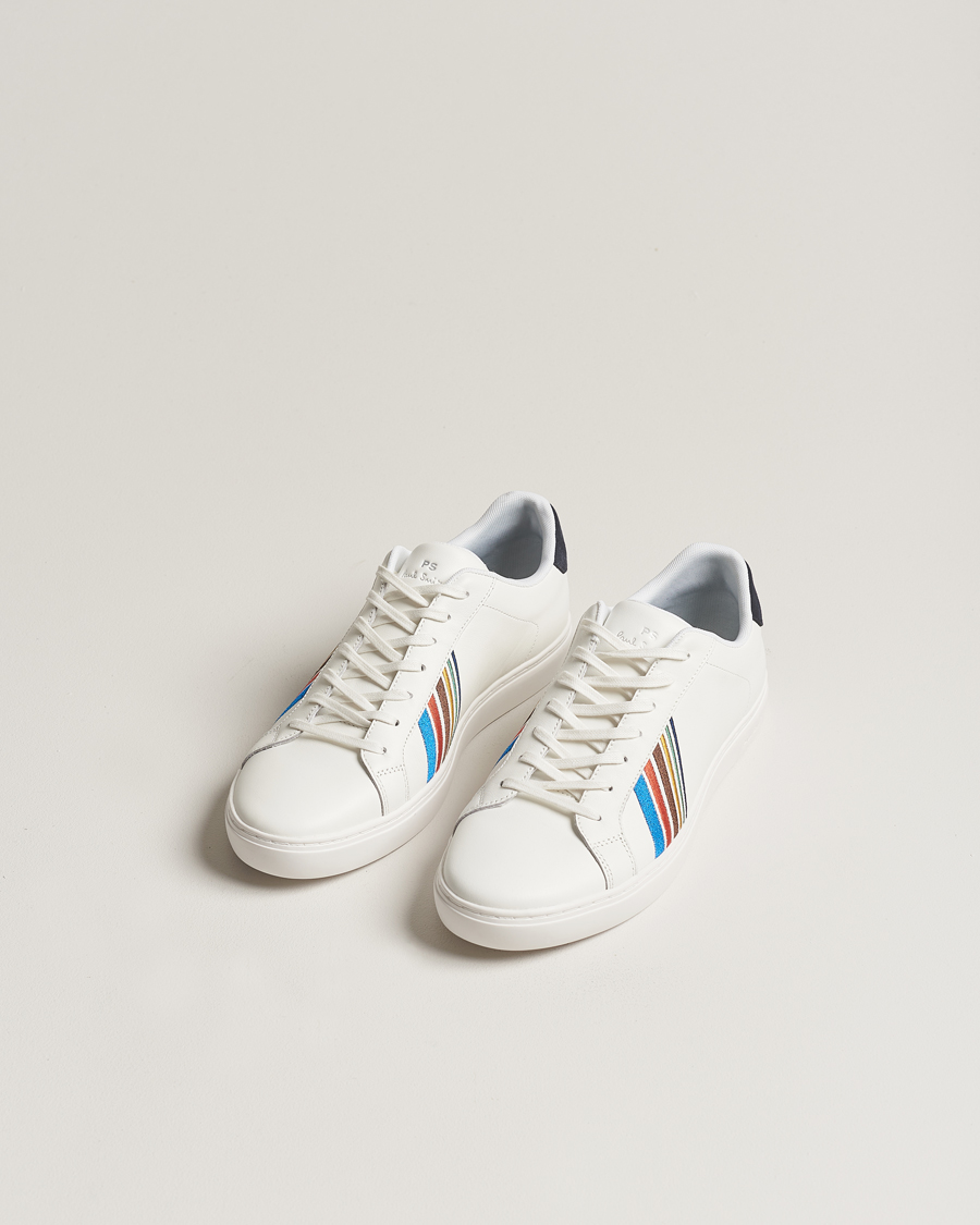 Hombres |  | PS Paul Smith | Rex Embroidery Leather Sneaker White