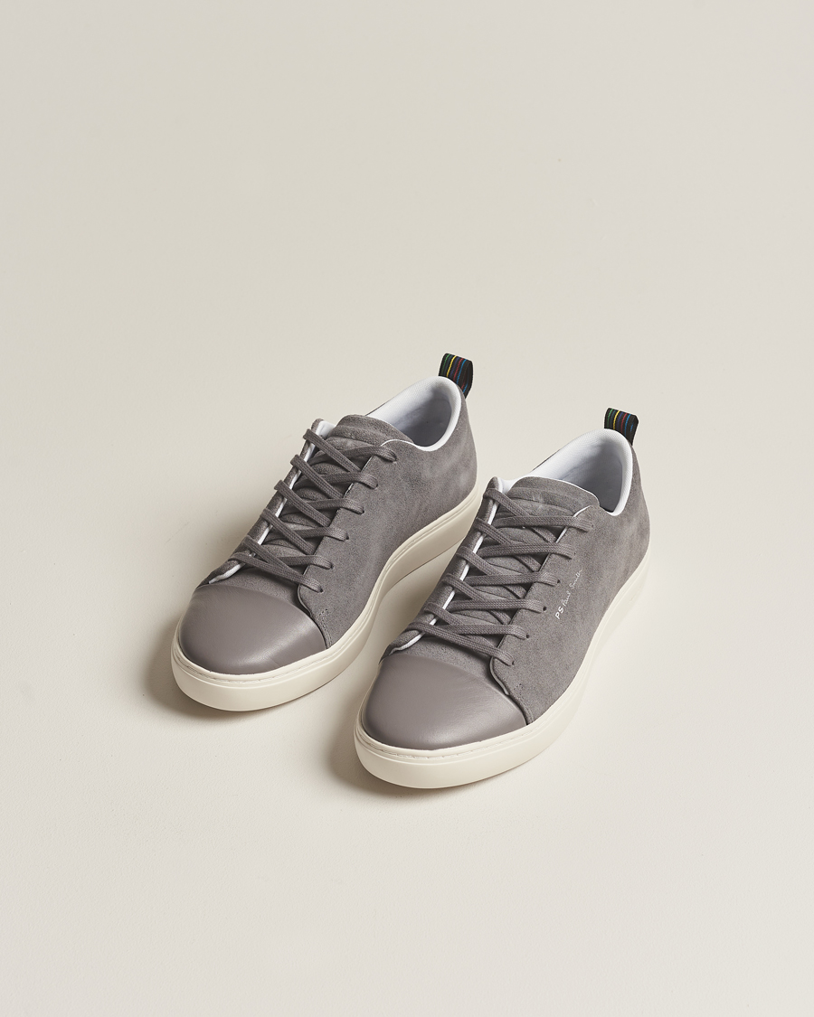 Hombres | Zapatos de ante | PS Paul Smith | Lee Cap Toe Suede Sneaker Grey