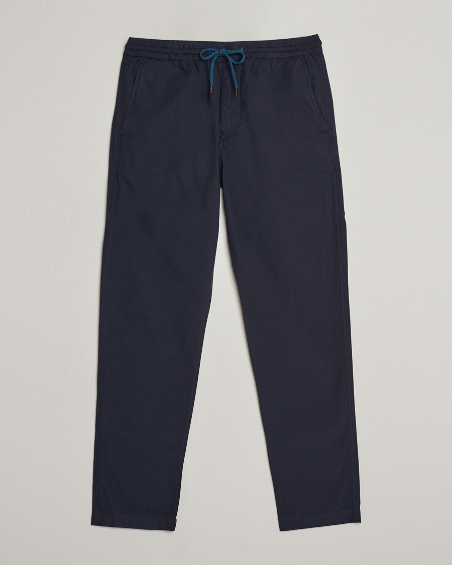 Hombres | Pantalones | PS Paul Smith | Cotton Drawstring Trousers Navy