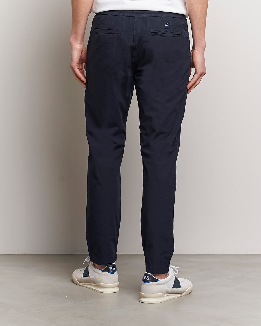 Hombres | Pantalones | PS Paul Smith | Cotton Drawstring Trousers Navy