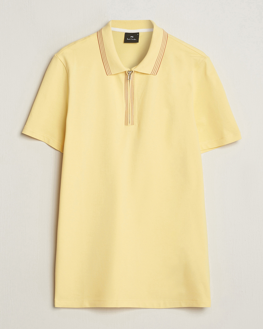 Hombres | Polos | PS Paul Smith | Regular Fit Half Zip Polo Yellow