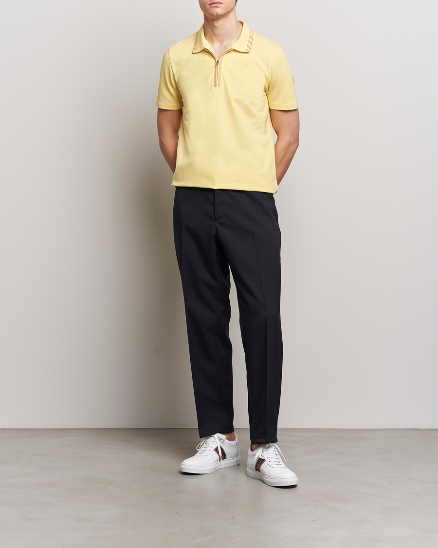 Hombres | Polos | PS Paul Smith | Regular Fit Half Zip Polo Yellow