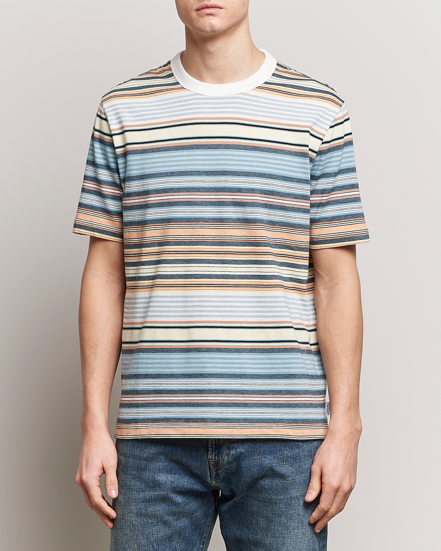 Hombres | Camisetas de manga corta | PS Paul Smith | Striped Crew Neck T-Shirt Multi