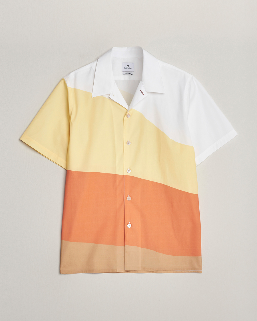 Hombres | Camisas | PS Paul Smith | Blocksstriped Resort Short Sleeve Shirt Multi