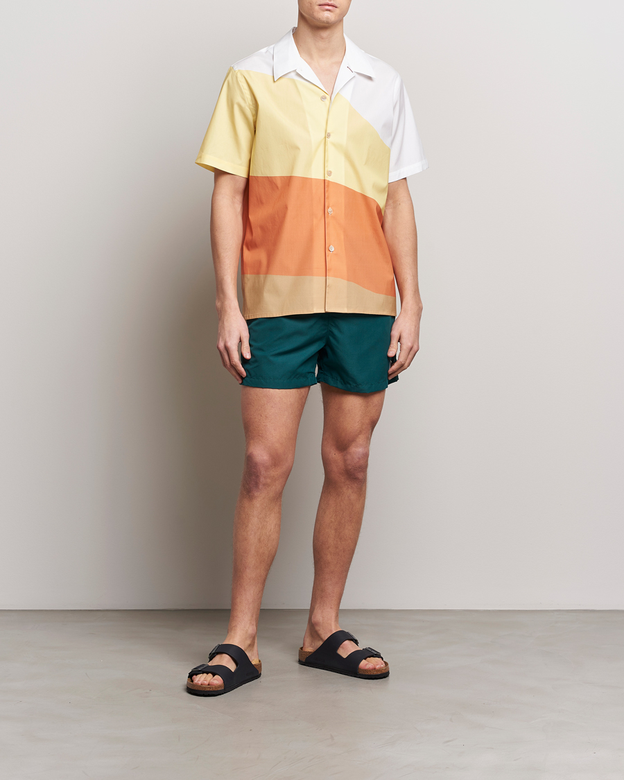 Hombres | Camisas | PS Paul Smith | Blocksstriped Resort Short Sleeve Shirt Multi