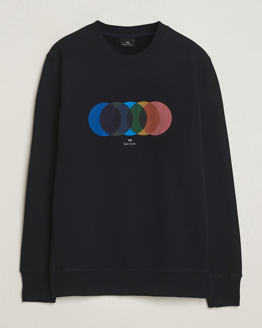 Hombres | Jerséis y prendas de punto | PS Paul Smith | Circles Crew Neck Sweatshirt Black