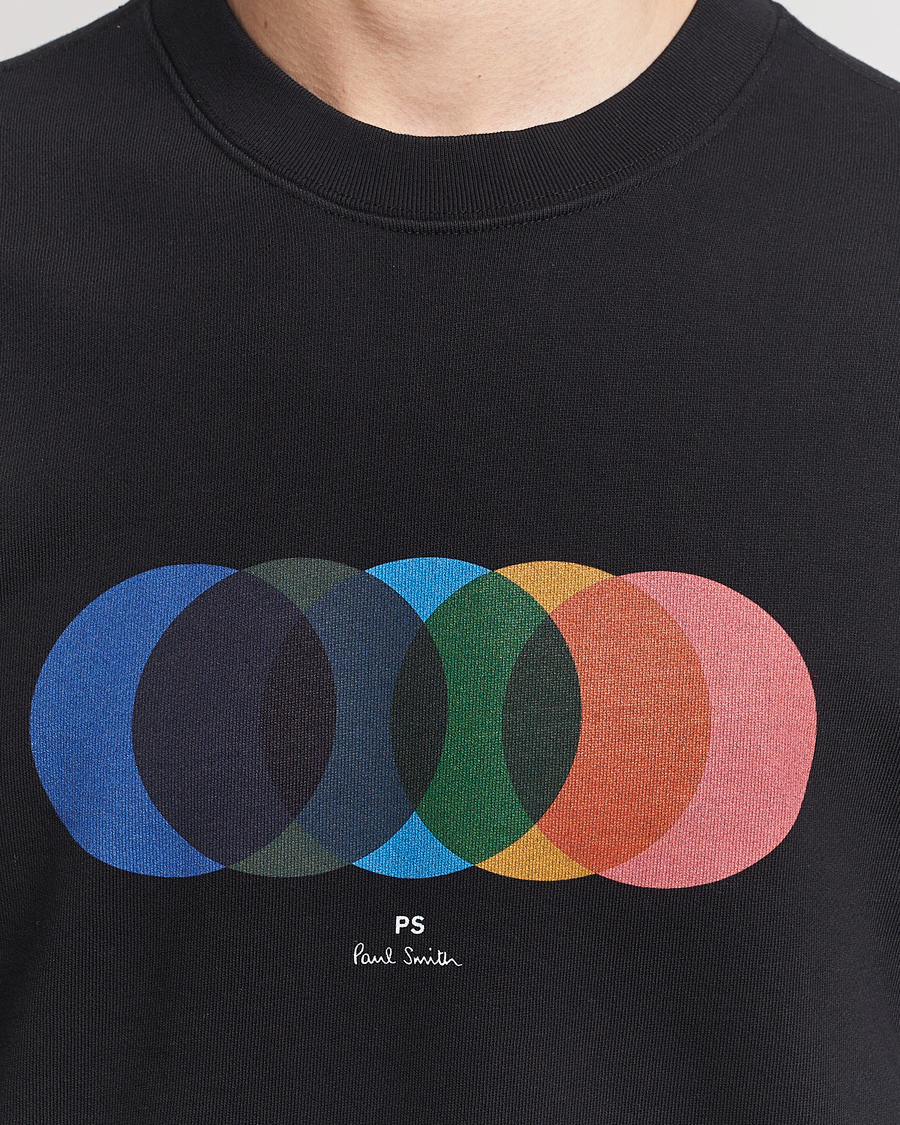 Hombres | Jerséis y prendas de punto | PS Paul Smith | Circles Crew Neck Sweatshirt Black