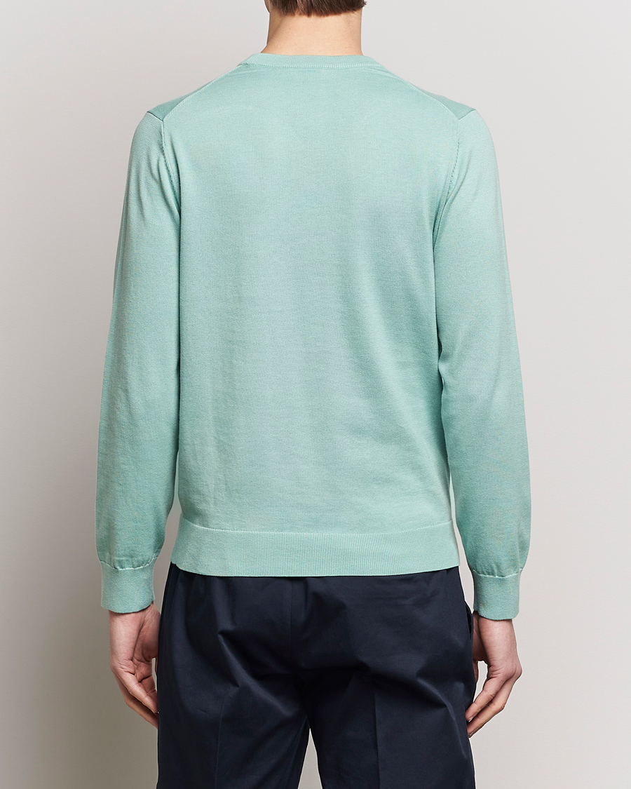 Hombres | Jerséis y prendas de punto | PS Paul Smith | Zebra Cotton Knitted Sweater Mint Green