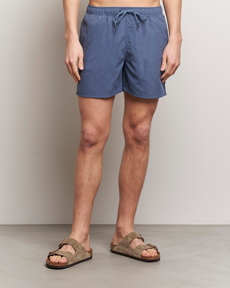 Hombres | Bañadores | Bread & Boxers | Swimshorts Denim Blue