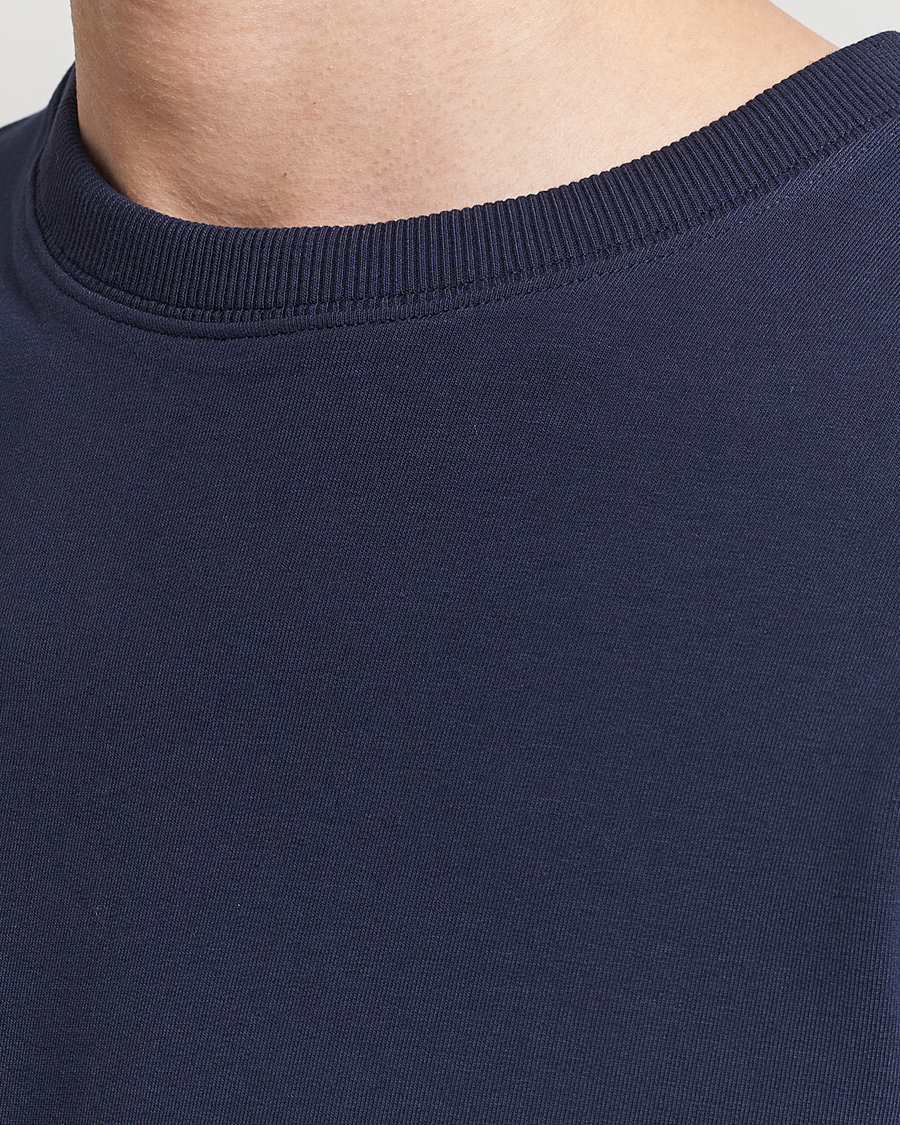 Hombres | Jerséis y prendas de punto | Bread & Boxers | Loungewear Crew Neck Sweatshirt Navy Blue