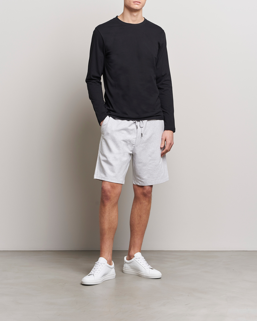 Hombres | Pantalones cortos | Bread & Boxers | Loungewear Shorts Light Grey Melange