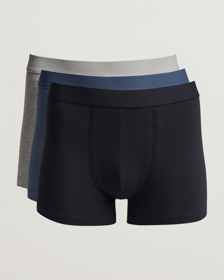 Hombres | Ropa interior y calcetines | Bread & Boxers | 3-Pack Boxer Brief Blue/Grey/Navy