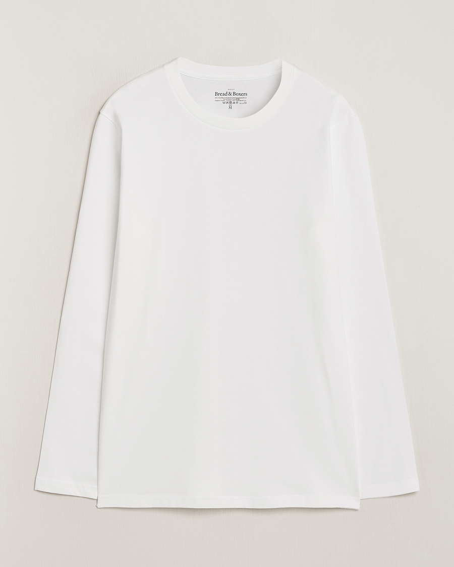 Hombres | Camisetas | Bread & Boxers | Long Sleeve T-Shirt White