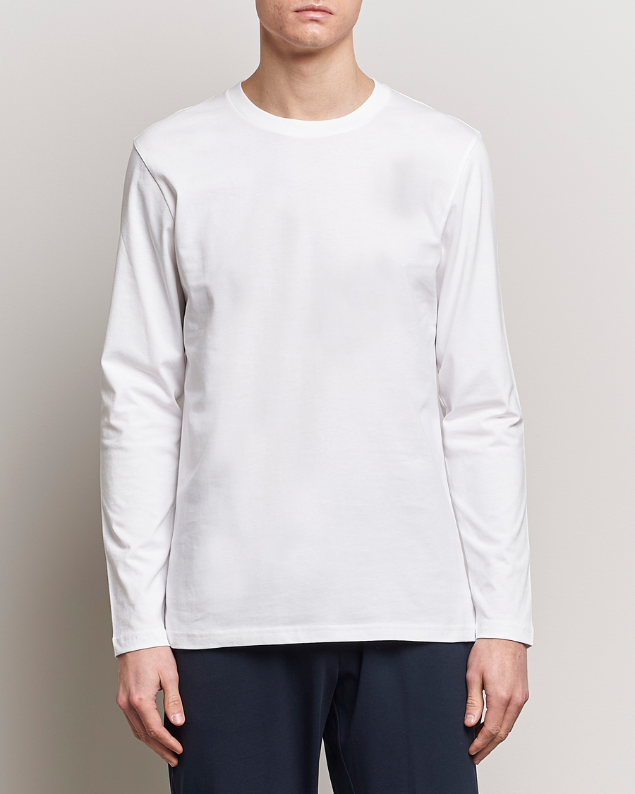 Hombres | Camisetas | Bread & Boxers | Long Sleeve T-Shirt White