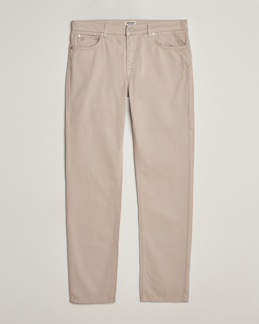 Hombres | Pantalones | Morris | James Structured 5-Pocket Trousers Khaki