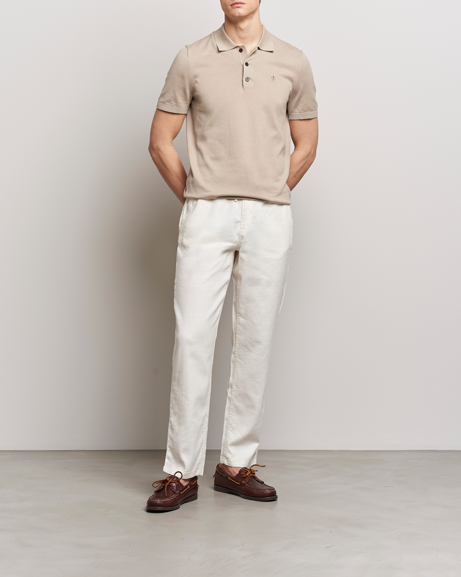 Hombres | Pantalones | Morris | Fenix Linen Slacks Off White