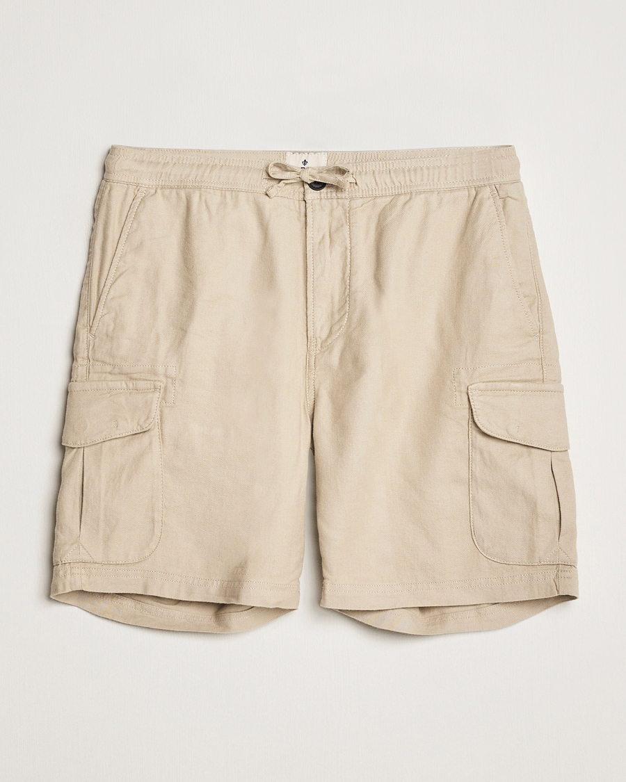 Hombres | Pantalones cortos | Morris | Cargo Linen Shorts Khaki