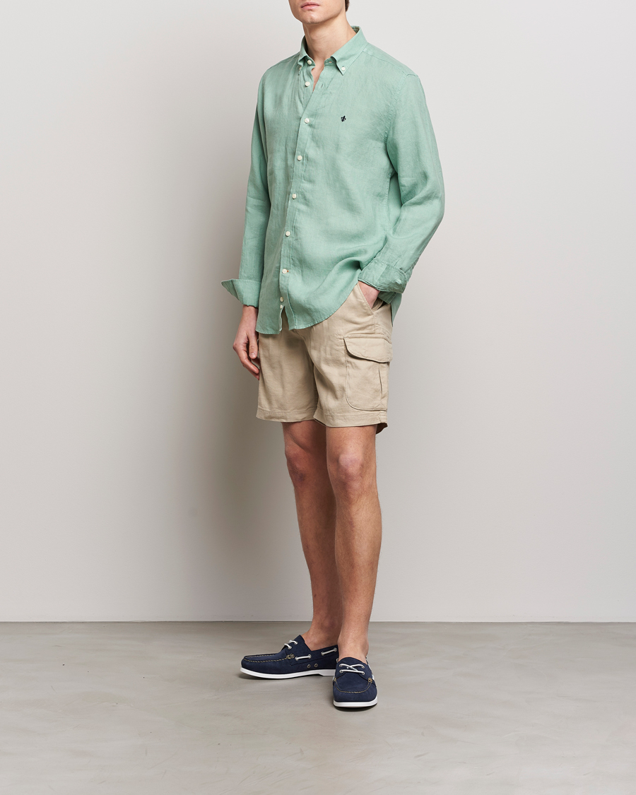 Hombres | Pantalones cortos | Morris | Cargo Linen Shorts Khaki