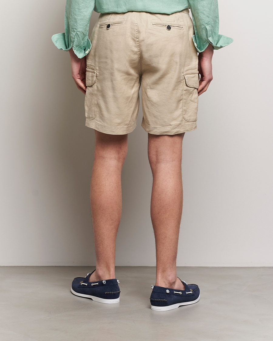 Hombres | Pantalones cortos | Morris | Cargo Linen Shorts Khaki