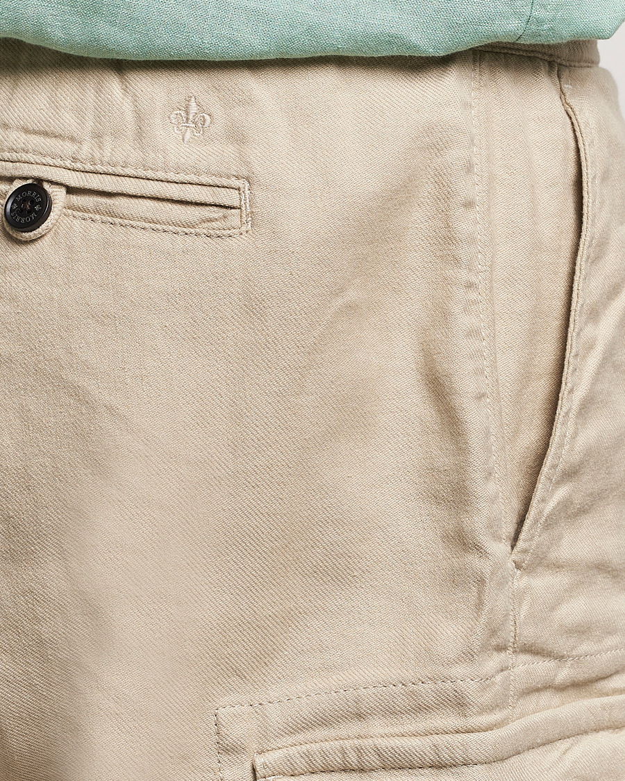 Hombres | Pantalones cortos | Morris | Cargo Linen Shorts Khaki